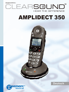 Bedienungsanleitung Geemarc AmpliDECT 350 Schnurlose telefon
