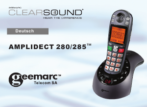 Bedienungsanleitung Geemarc AmpliDECT 280 Schnurlose telefon