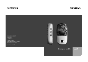 Mode d’emploi Siemens CL75 Téléphone portable