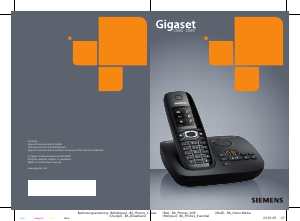 Mode d’emploi Siemens Gigaset C595 Téléphone sans fil