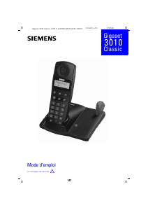 Bruksanvisning Siemens Gigaset 3010 Classic Trådlös telefon