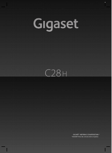 Mode d’emploi Siemens Gigaset C28H Téléphone sans fil