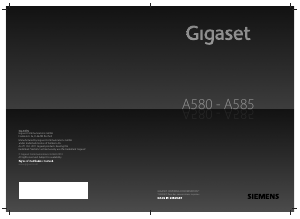 Mode d’emploi Siemens Gigaset A585 Téléphone sans fil