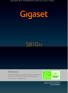 Mode d’emploi Siemens Gigaset S810H Téléphone sans fil