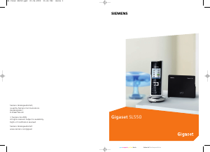 Mode d’emploi Siemens Gigaset SL550 Téléphone sans fil