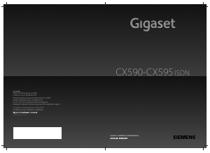 Mode d’emploi Siemens Gigaset CX590 Téléphone sans fil