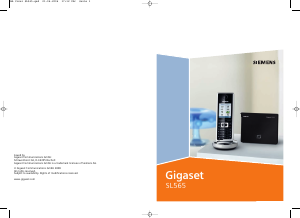 Mode d’emploi Siemens Gigaset SL565 Téléphone sans fil