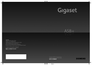 Mode d’emploi Siemens Gigaset A58H Téléphone sans fil