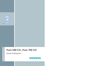 Mode d’emploi Siemens Pure 500 CIC Aide auditive
