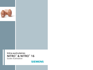 Mode d’emploi Siemens Nitro 16 Aide auditive