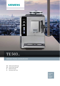 Mode d’emploi Siemens TE503509DE Machine à expresso