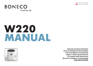 Manual Boneco W220 Purificador de ar