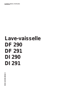 Mode d’emploi Gaggenau DI290130 Lave-vaisselle