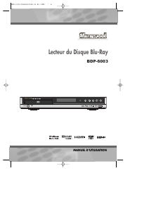Mode d’emploi Sherwood BDP-6003 Lecteur de blu-ray
