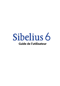 Mode d’emploi Sibelius 6.1