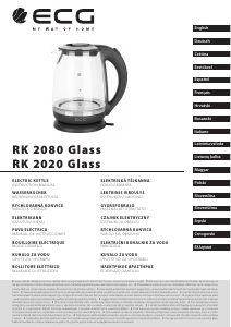 Priročnik ECG RK 2080 Glass Čajnik