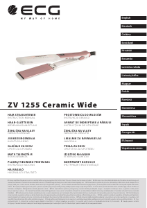 Handleiding ECG ZV 1255 Ceramic Wide Stijltang