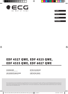 Manuál ECG EDF 4527 QWE Myčka na nádobí