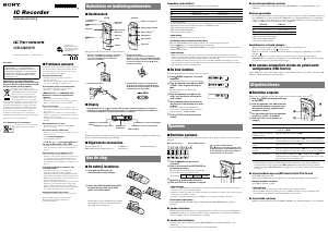 Handleiding Sony ICD-U70 Audiorecorder