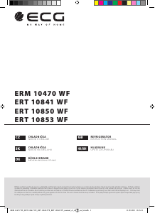 Manual ECG ERM 10470 WF Refrigerator