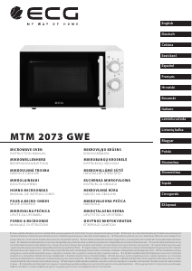 Manuál ECG MTM 2073 GWE Mikrovlnná trouba