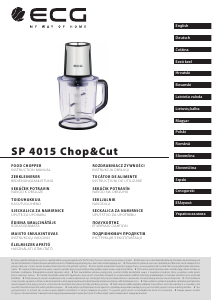 Handleiding ECG SP 4015 Chop&Cut Hakmolen