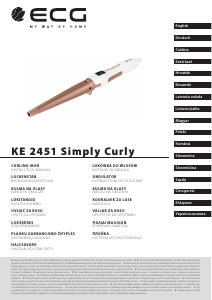Посібник ECG KE 2451 Simply Curly Прилад для укладання волосся