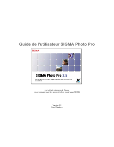 Mode d’emploi Sigma Photo Pro 2.5