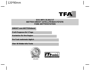 Bedienungsanleitung TFA Eos Info Wetterstation