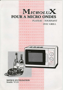Mode d’emploi Microlux WG88 Micro-onde
