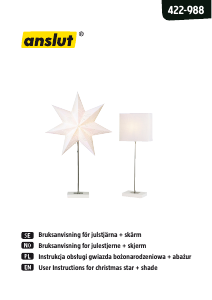 Instrukcja Anslut 422-988 Lampa