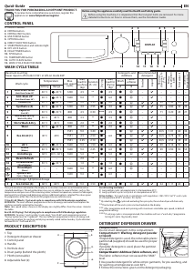 Bruksanvisning Hotpoint RD 966 JGD UK N Kombinerad tvätt-tork