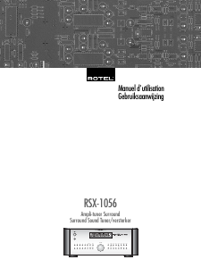 Mode d’emploi Rotel RSX-1056 Récepteur