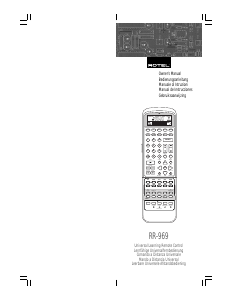 Manual de uso Rotel RR-969 Control remoto