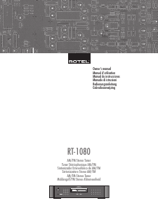 Bruksanvisning Rotel RT-1080 Tuner