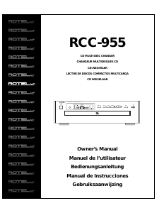 Handleiding Rotel RCC-955 CD speler