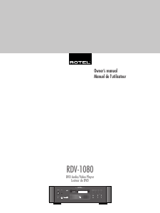 Handleiding Rotel RDV-1080 CD speler