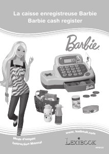 Manual de uso Lexibook RPB525 Barbie cash register