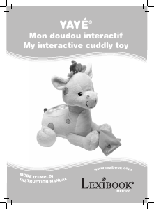 Manual Lexibook MFB300 Yayé interactive cuddly toy