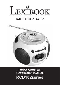 Manual Lexibook RCD102 Aparelho de som