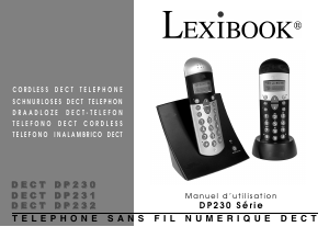 Mode d’emploi Lexibook DP232 Téléphone sans fil