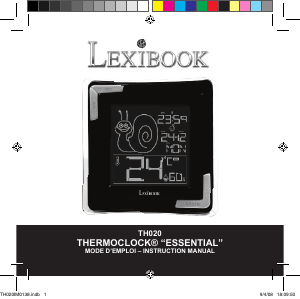 Bruksanvisning Lexibook TH020 Väderstation