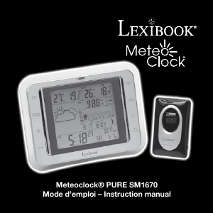 Manual de uso Lexibook SM1670 Estación meteorológica