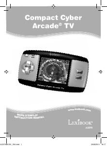 Mode d’emploi Lexibook JL2370 Compact Cyber Arcade TV