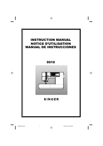 Handleiding Singer 9910 Naaimachine