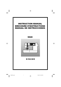 Manual Singer 9920 Sewing Machine