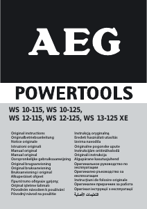 Manual AEG WS 10-115 Polizor unghiular