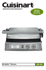 Bruksanvisning Cuisinart GR-150P1 Smörgåsgrill