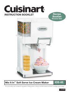 Manual Cuisinart ICE-45P1 Ice Cream Machine