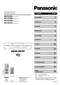 Handleiding Panasonic NV-FJ631 Videorecorder